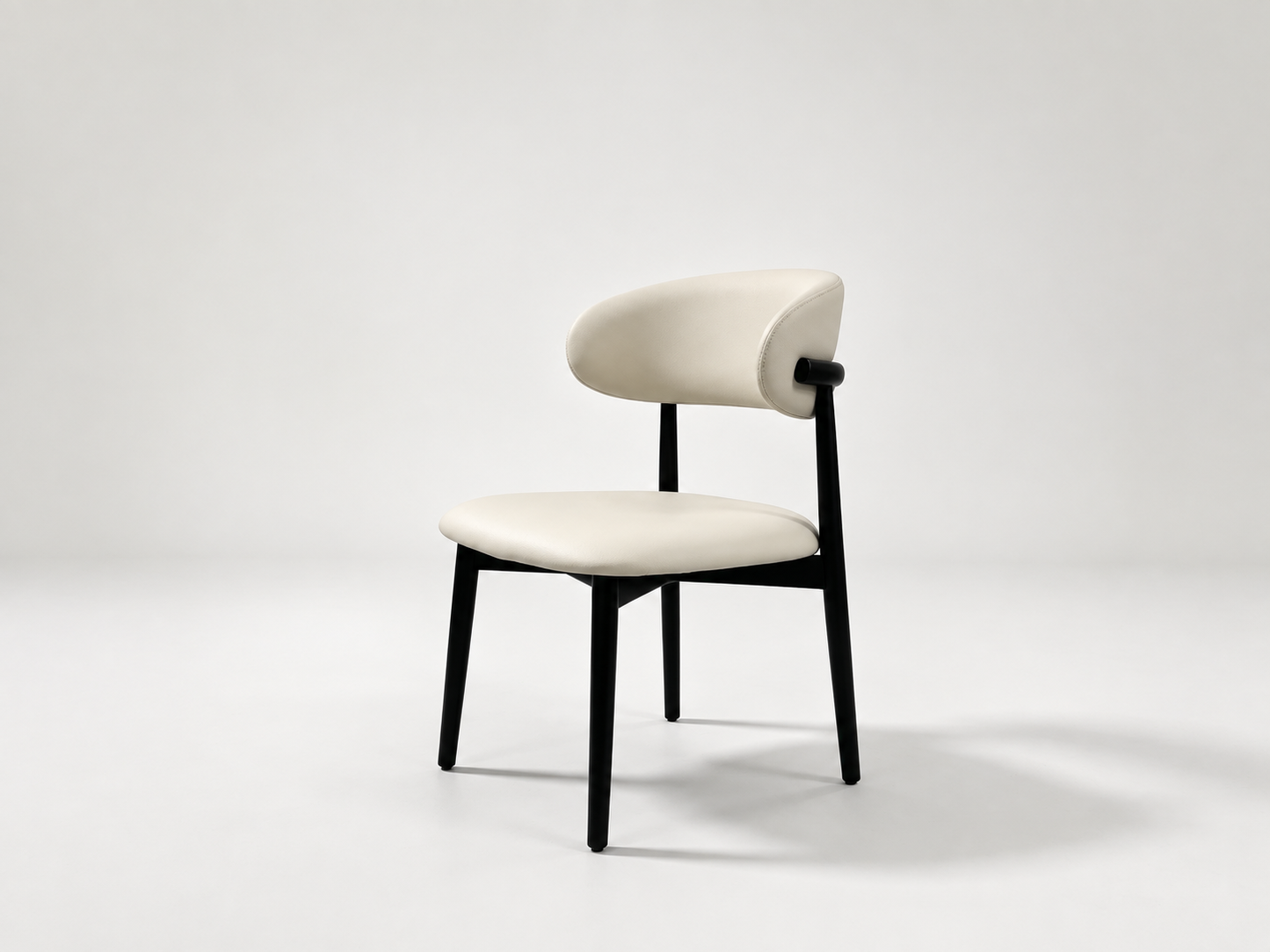 Cream PU Dining Chair‑Y319 (Set of 2)