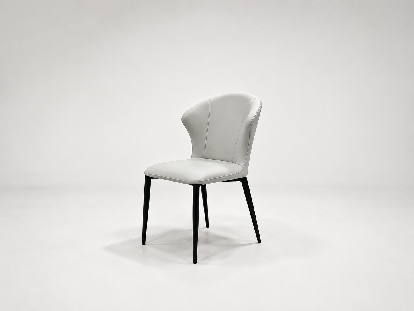 Light Grey Fabric Dining Chair‑Y278 (Set of 2)