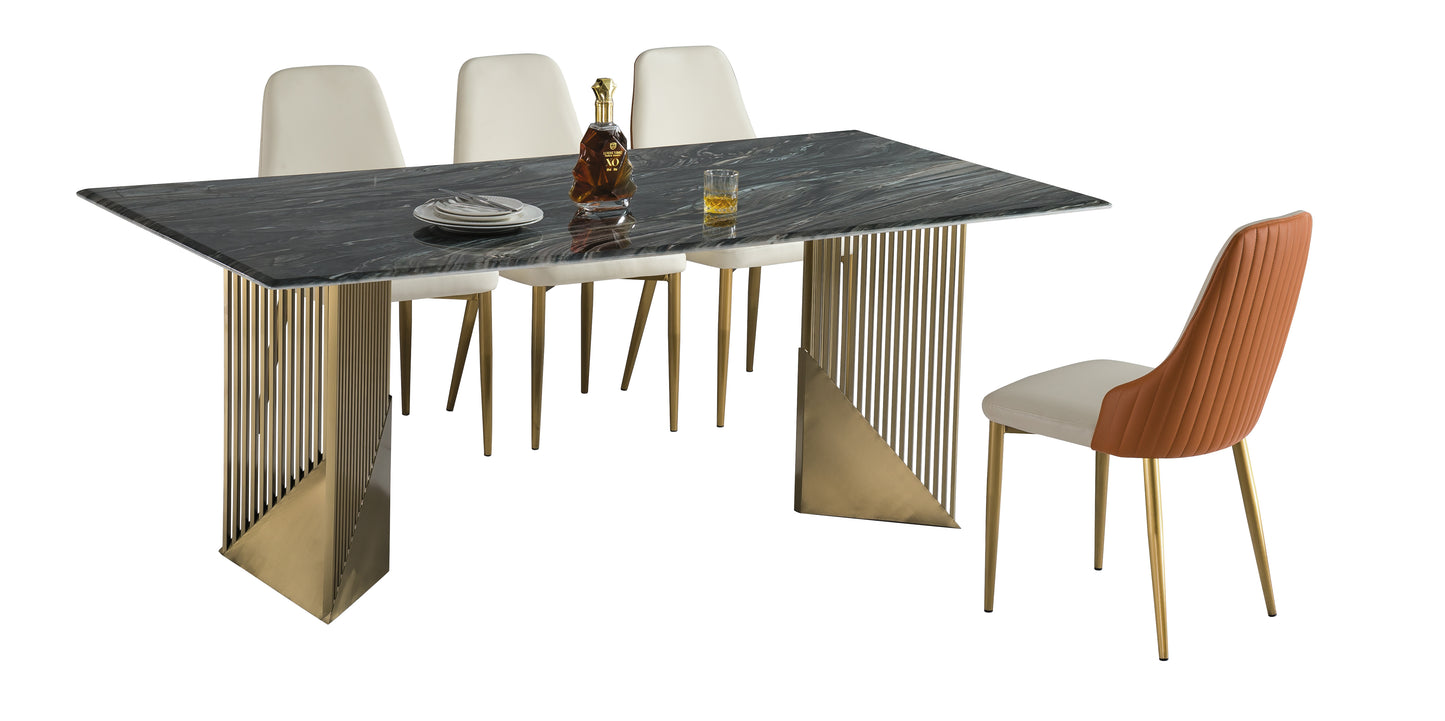 6129 Straight-Edged Dining Table