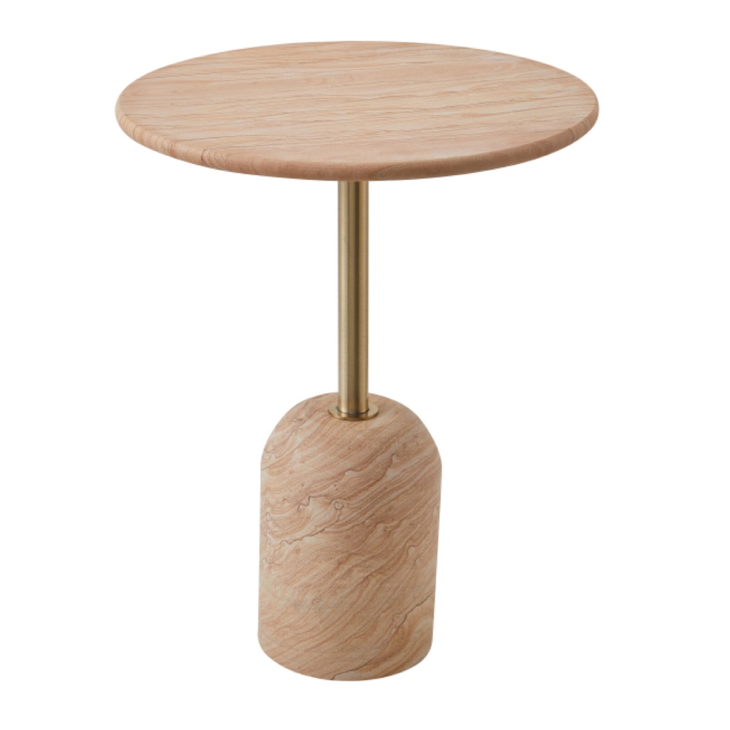 CL-ST069 Wood grain stone side table