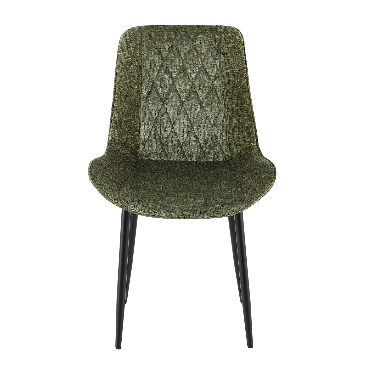 Olive Green Velvet Dining Chair - 25A06