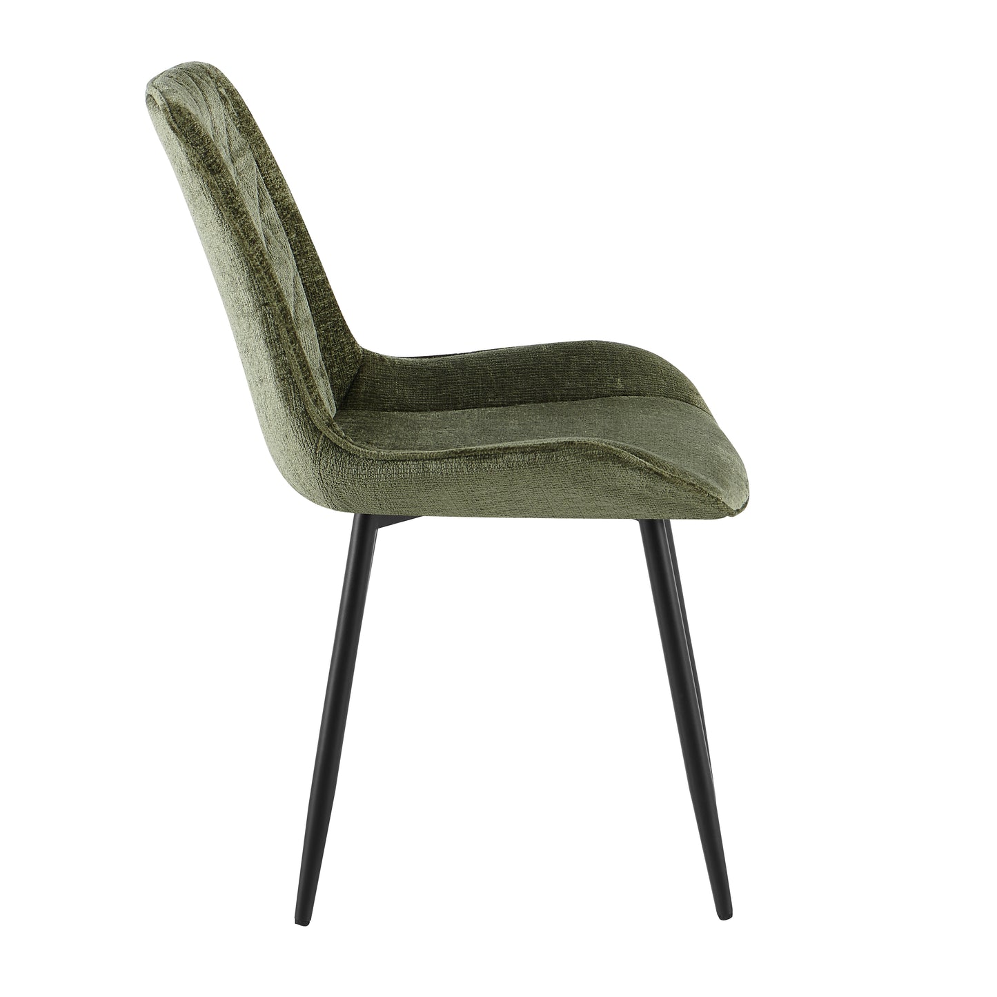 Olive Green Velvet Dining Chair - 25A06
