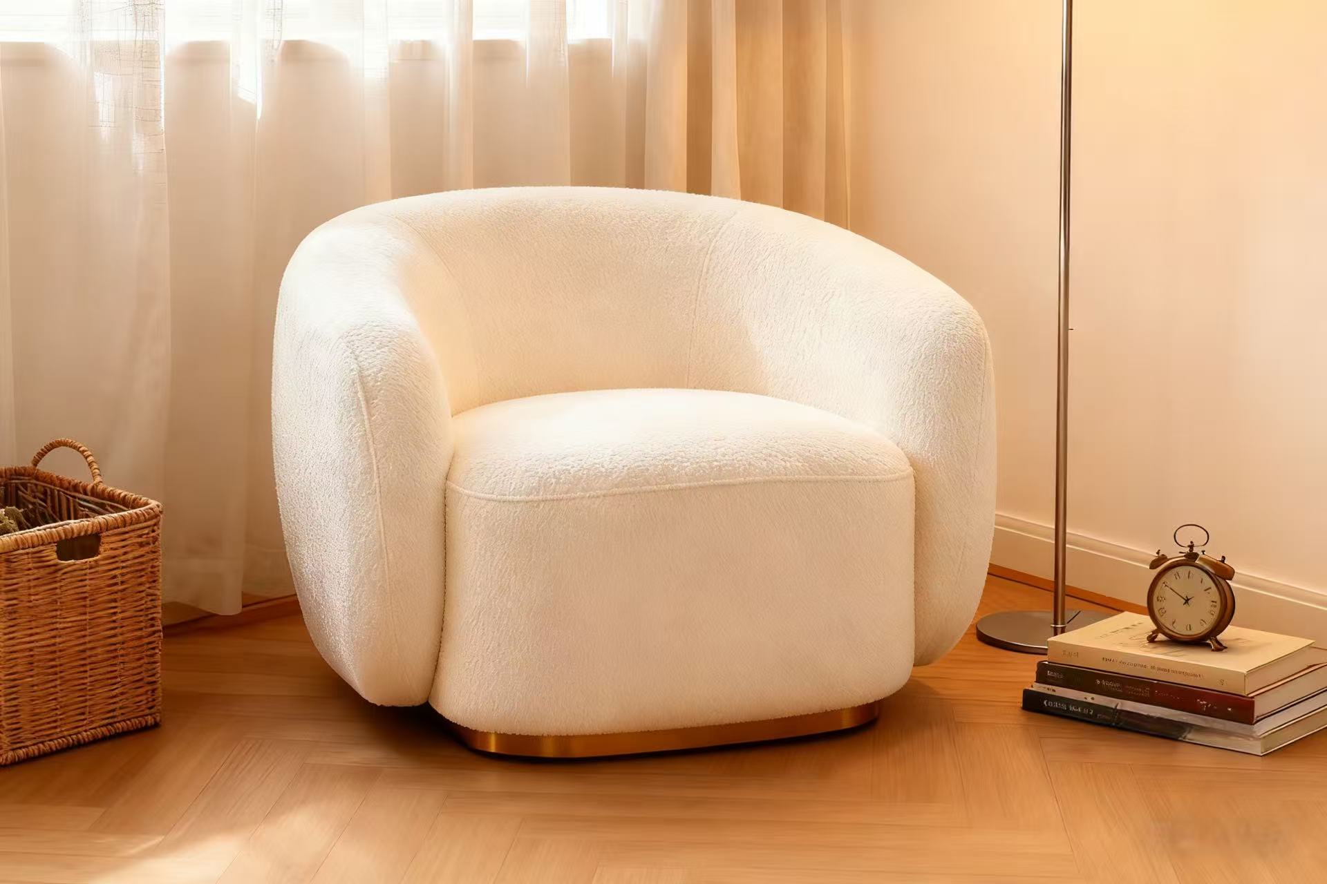 Rounded Fluff Lounge Chair - CL107 – Chic Living