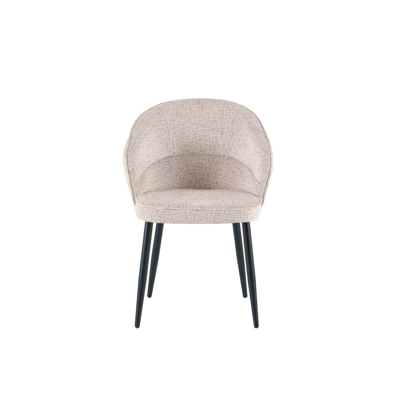Beige Textured Fabric Dining Chair - CL-DC60