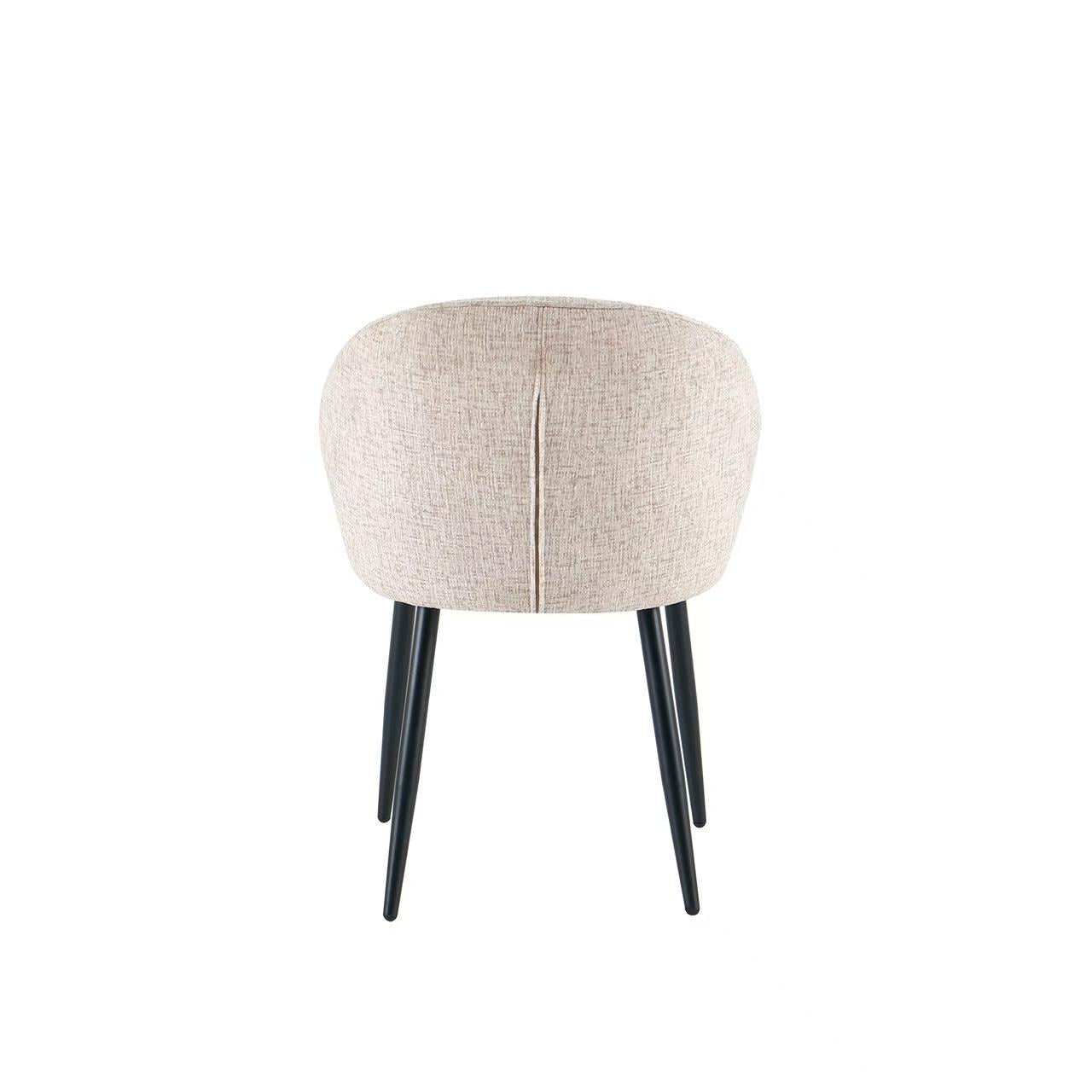 Beige Textured Fabric Dining Chair - CL-DC60