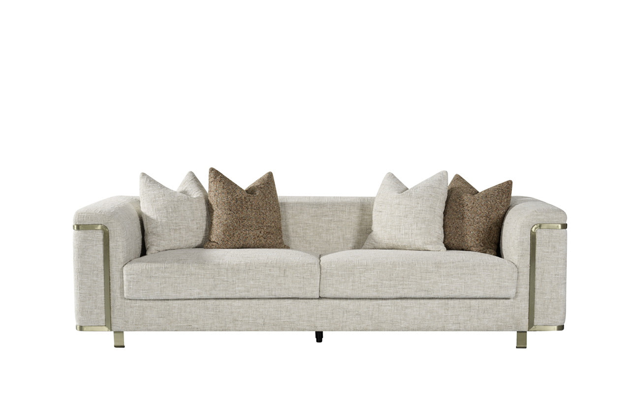 Beige Luxury 3 Seater Sofa - CL8088