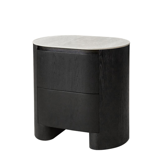 Travertine Bedside Table - CL-BT060