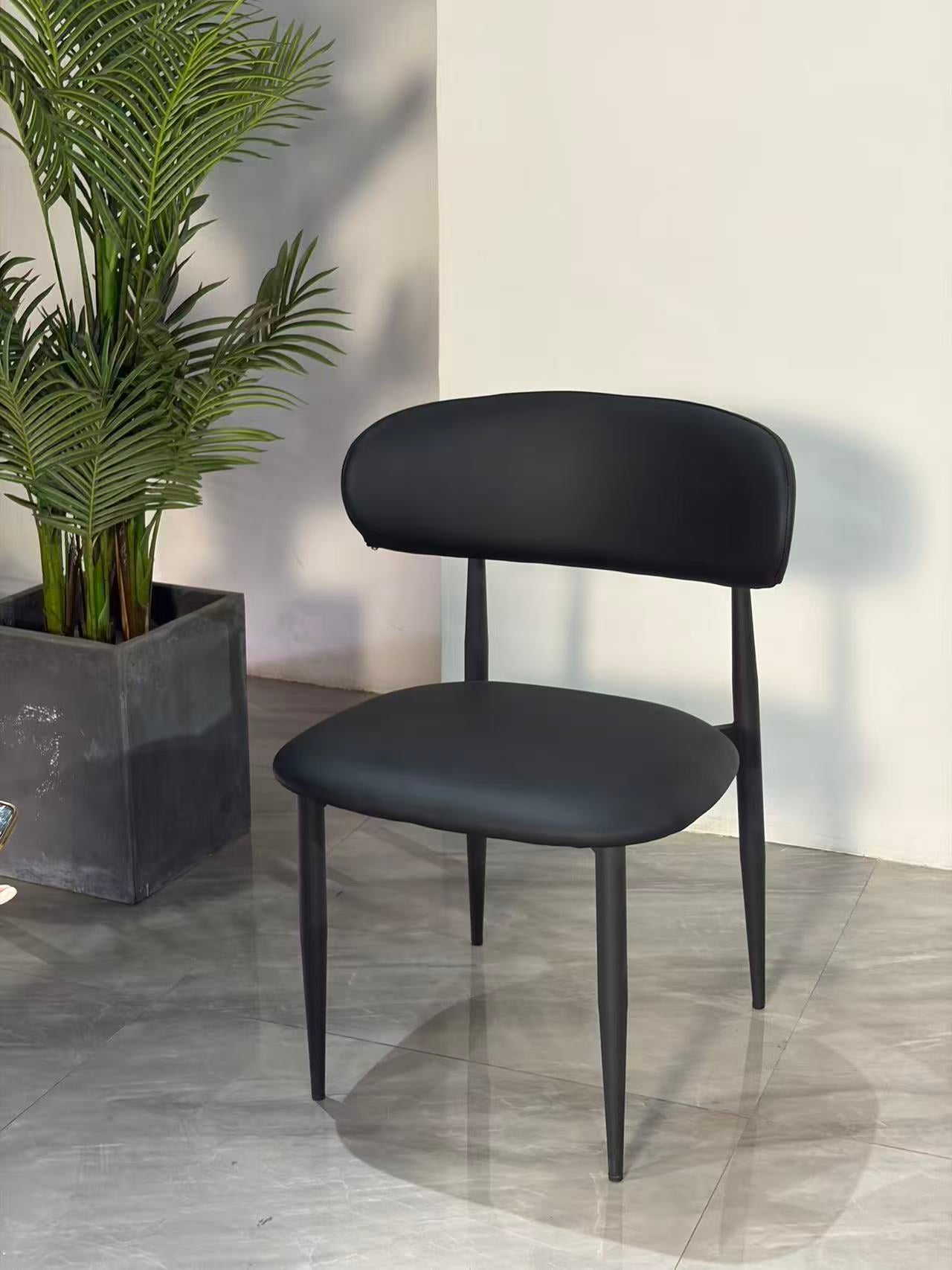 Black PU Dining Chair‑Y279 (Set of 2)
