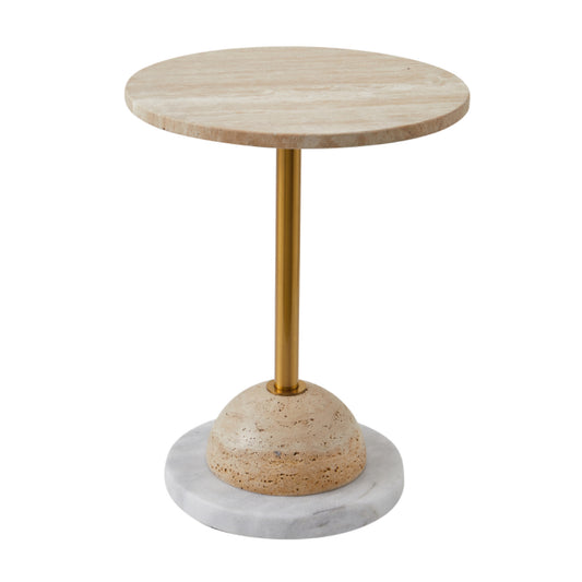 CL-ST057 Travertine side table