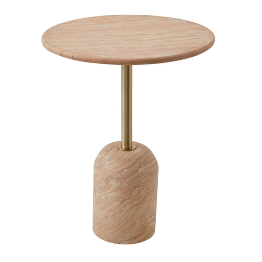 CL-ST069 Wood grain stone side table