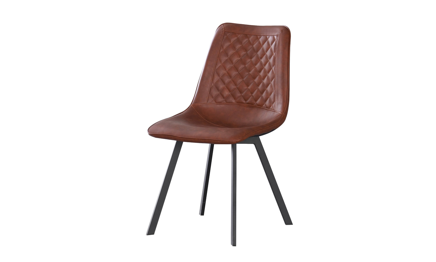 Reddish Brown PU Dining Chair - CL5062