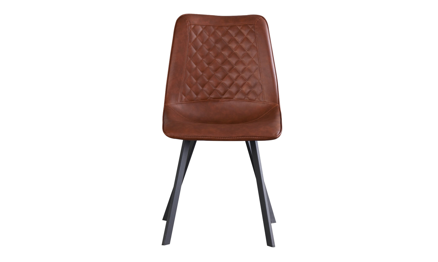 Reddish Brown PU Dining Chair - CL5062