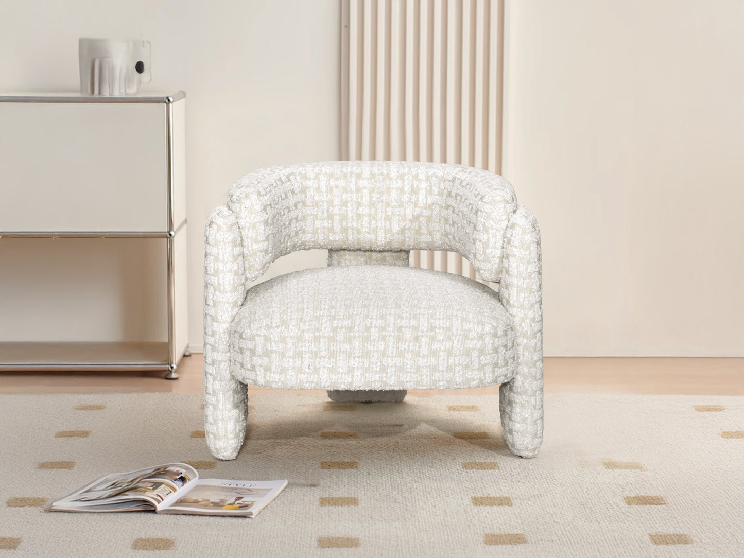 Vanilla Boucle Occasional Chair -- CL23049