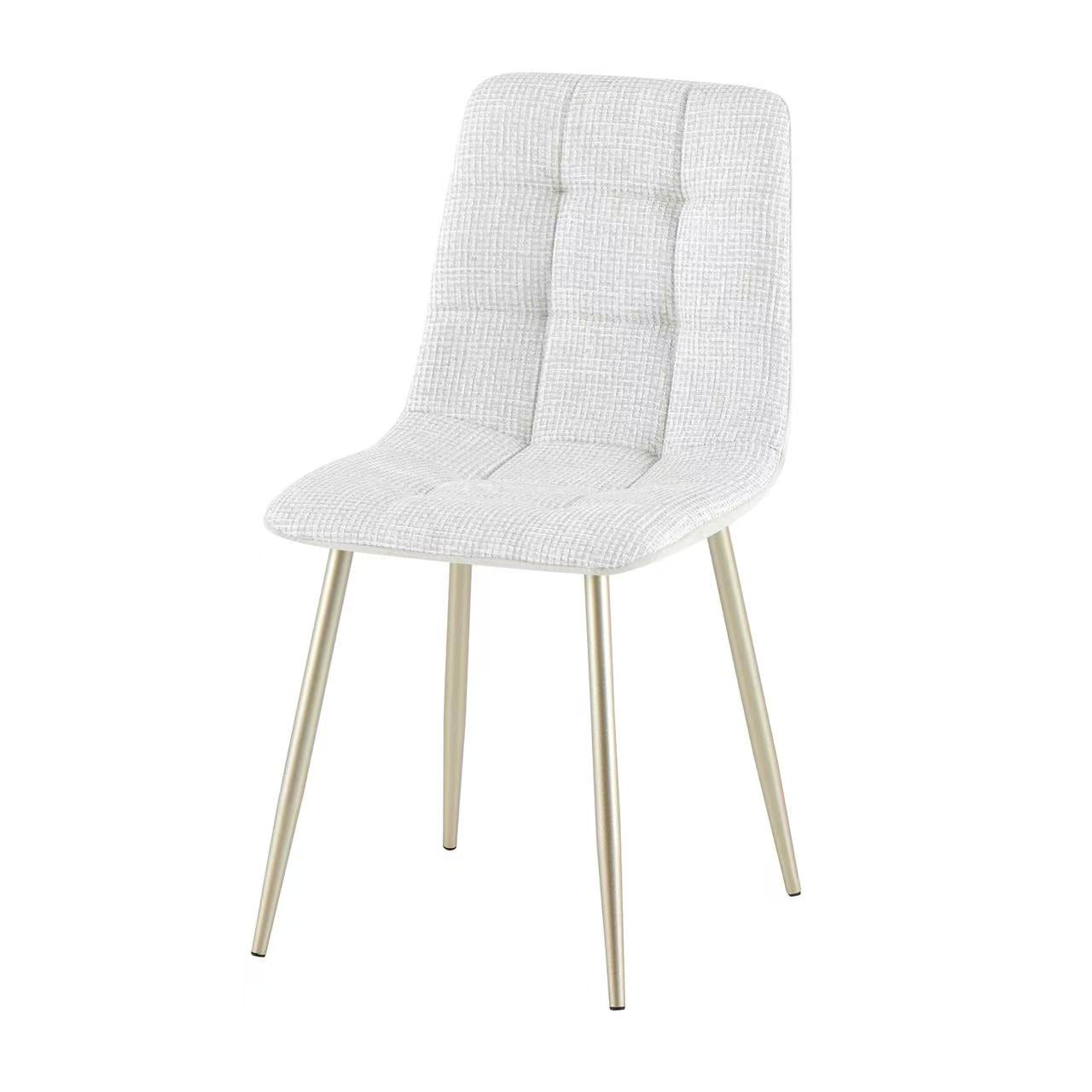 Light White Fabric Dining Chair - 20A17